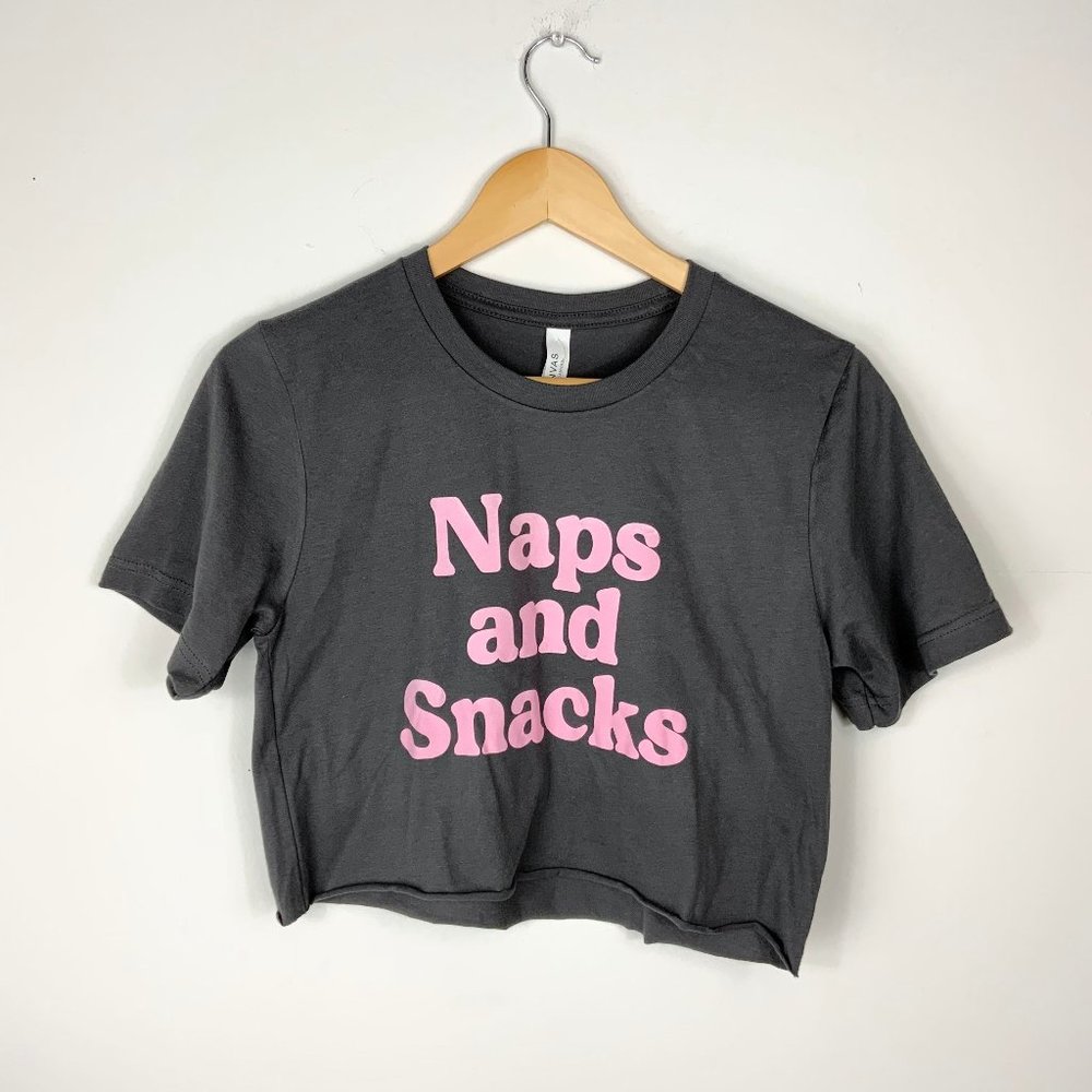 Naps and Snacks Cropped Tee